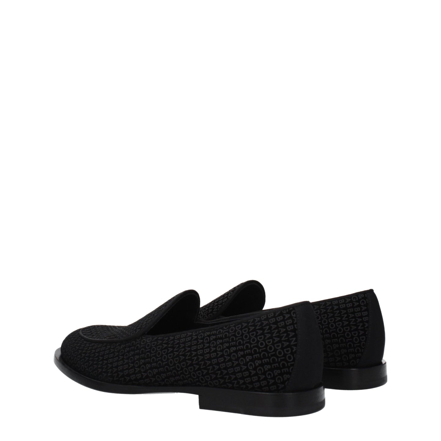 Black Velvet Slip-On Loafers