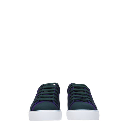 Green Fabric Sneakers