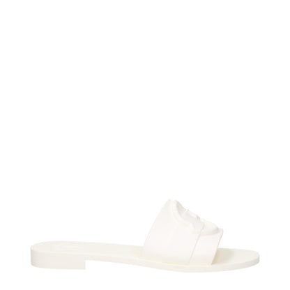 White Cotton Slippers