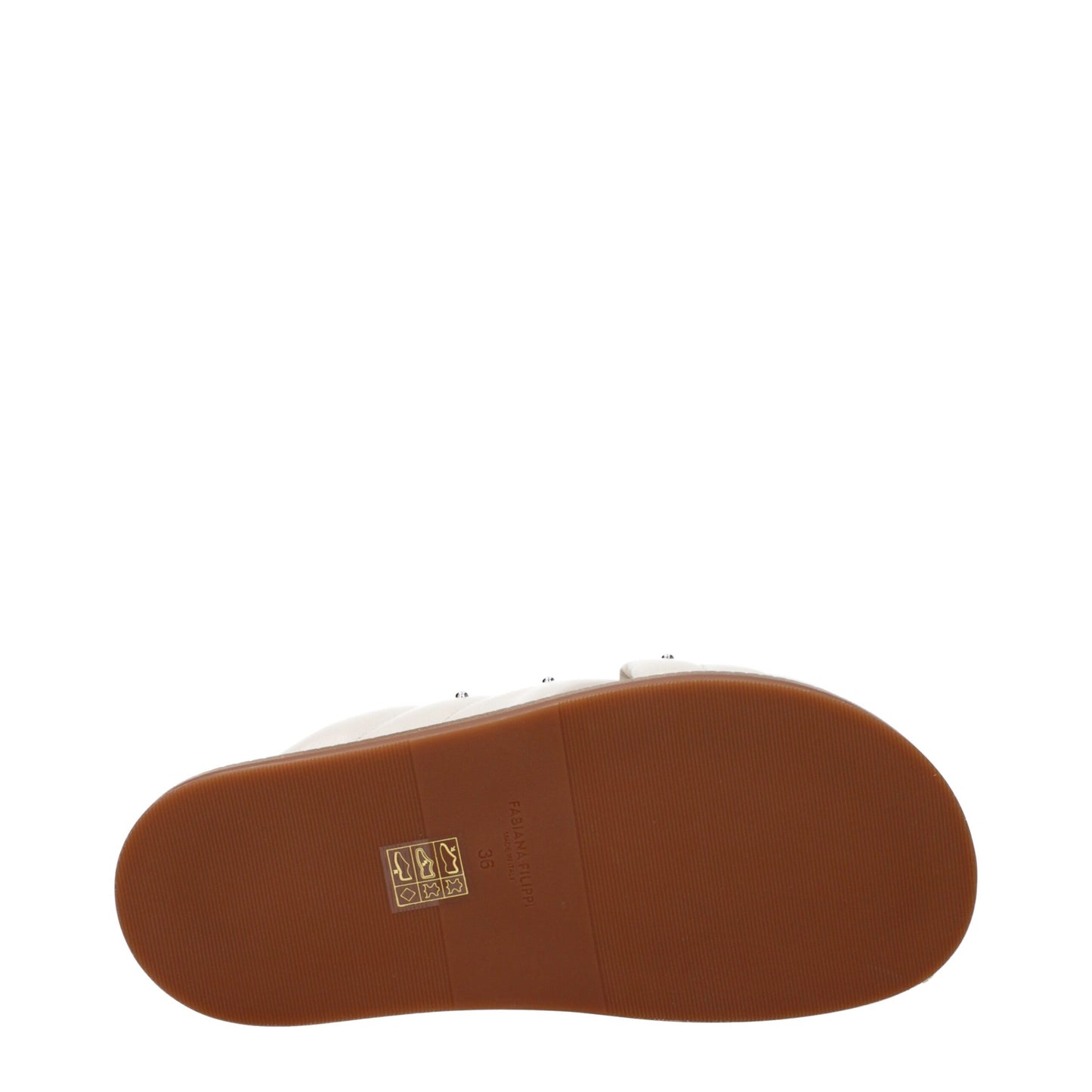 Beige Leather Slippers