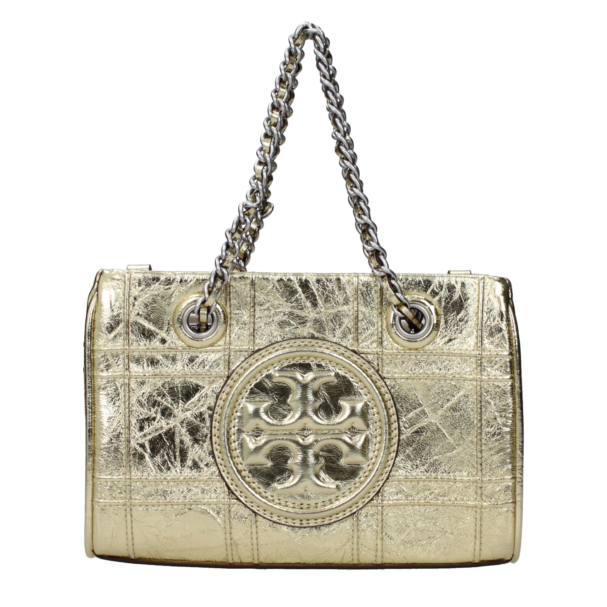Gold Leather Handbag