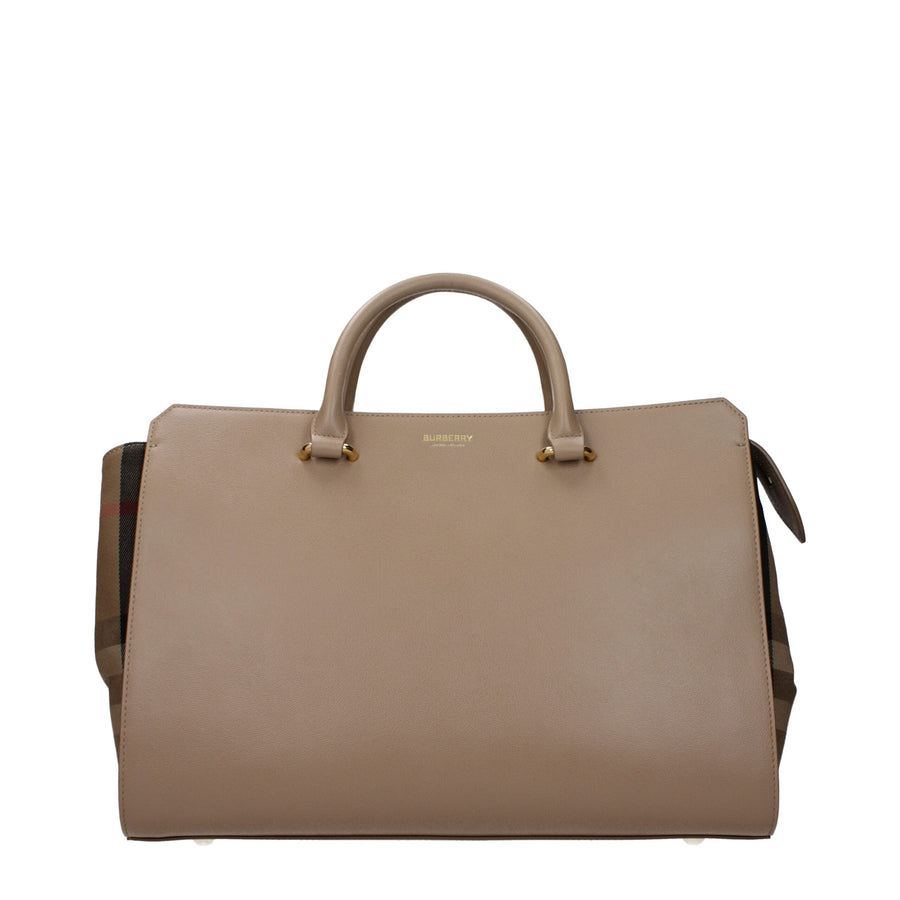 Beige Leather Handbag
