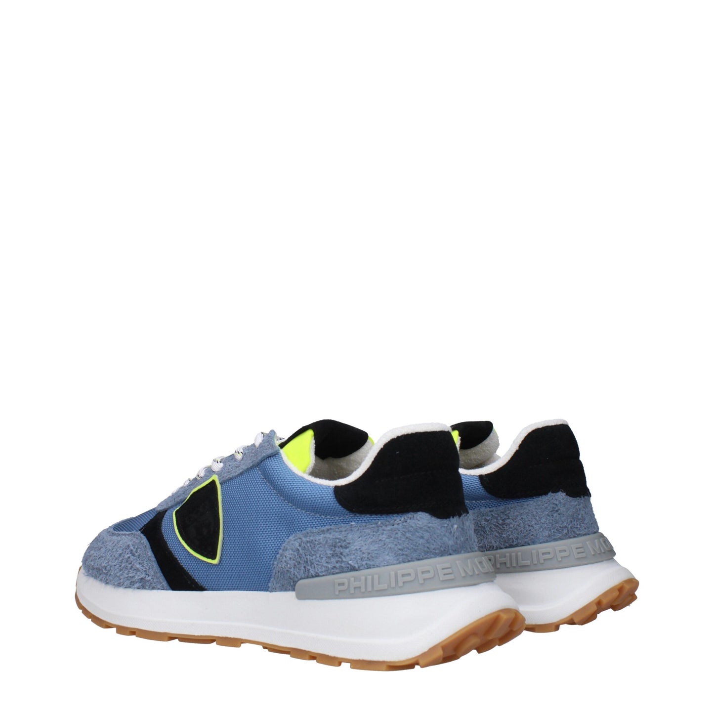 Blue Fabric Athletic Sneakers