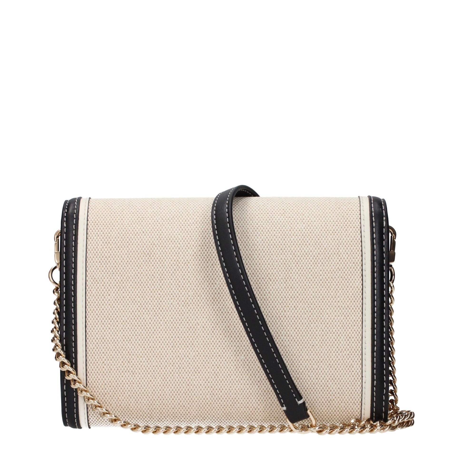 Beige Fabric Clutch Bag