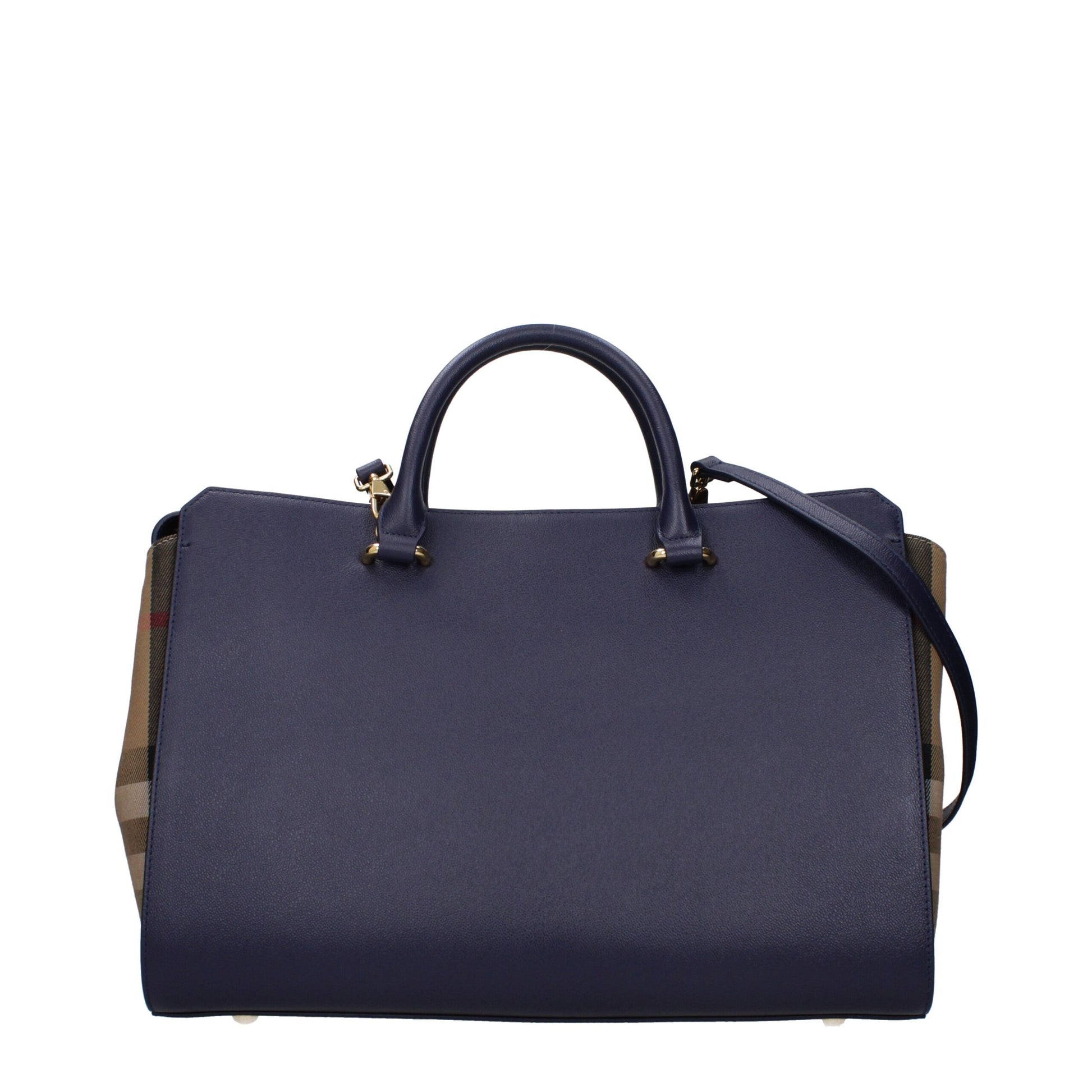 Blue Leather Handbag