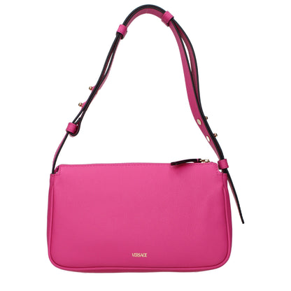 Pink Leather Shoulder Bag