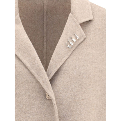 Beige Wool Coat