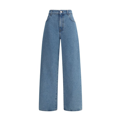 Blue Cotton Relaxed Fit Jeans
