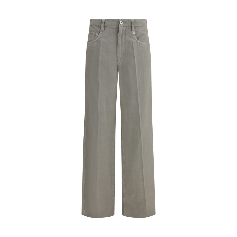 Bicolor Cotton Relaxed Fit Jeans