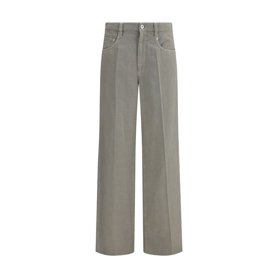 Bicolor Cotton Relaxed Fit Jeans