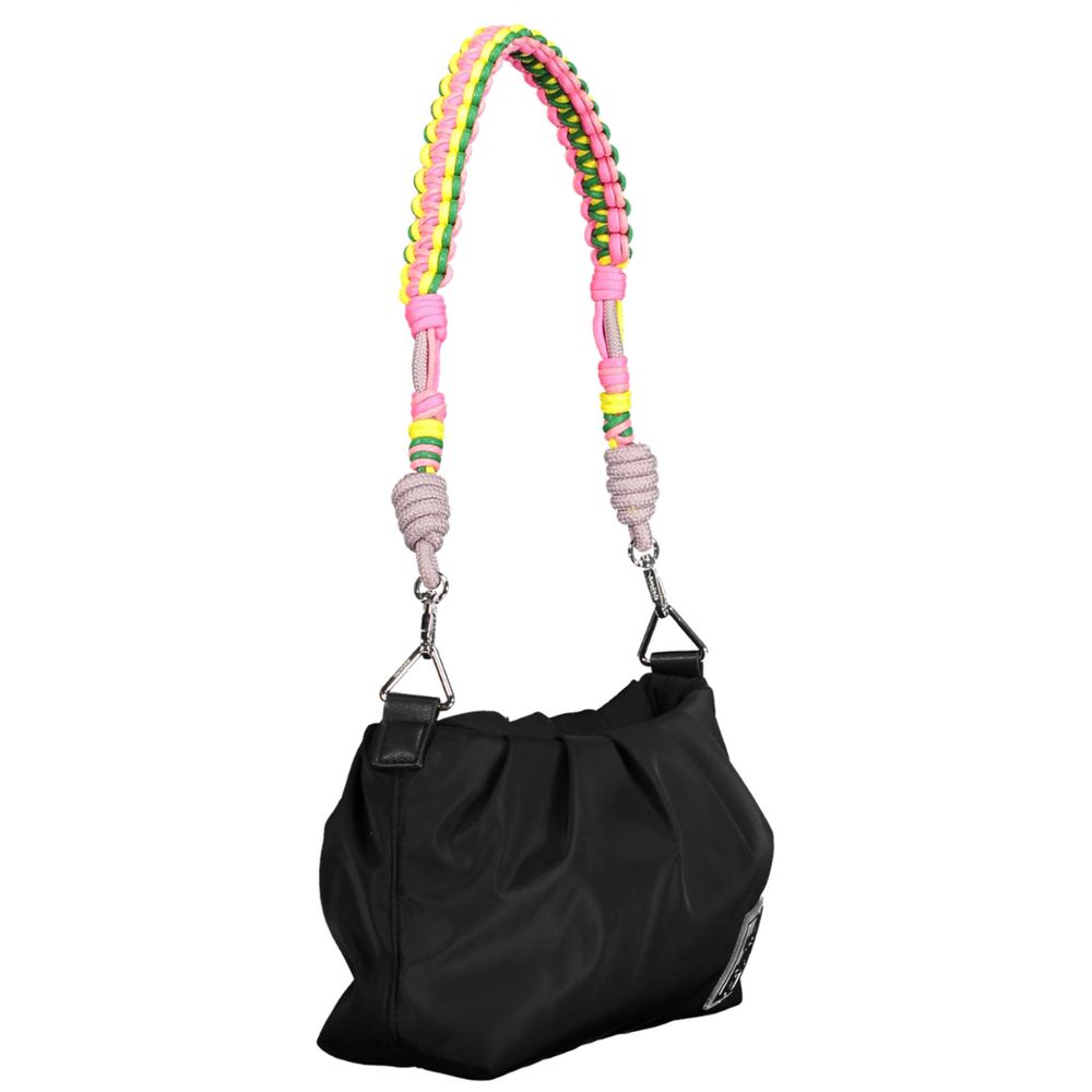 Black Polyester Handbag