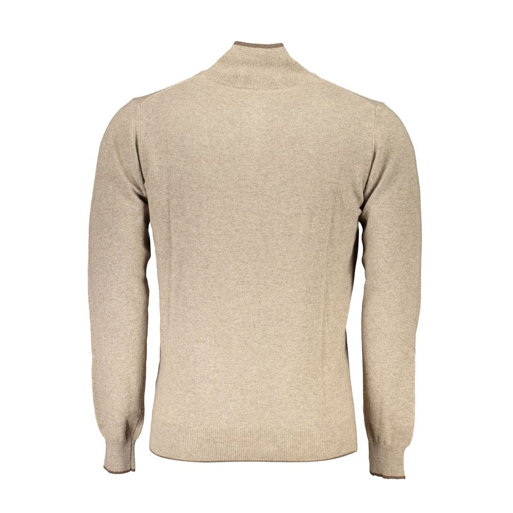 Beige Fabric Sweater