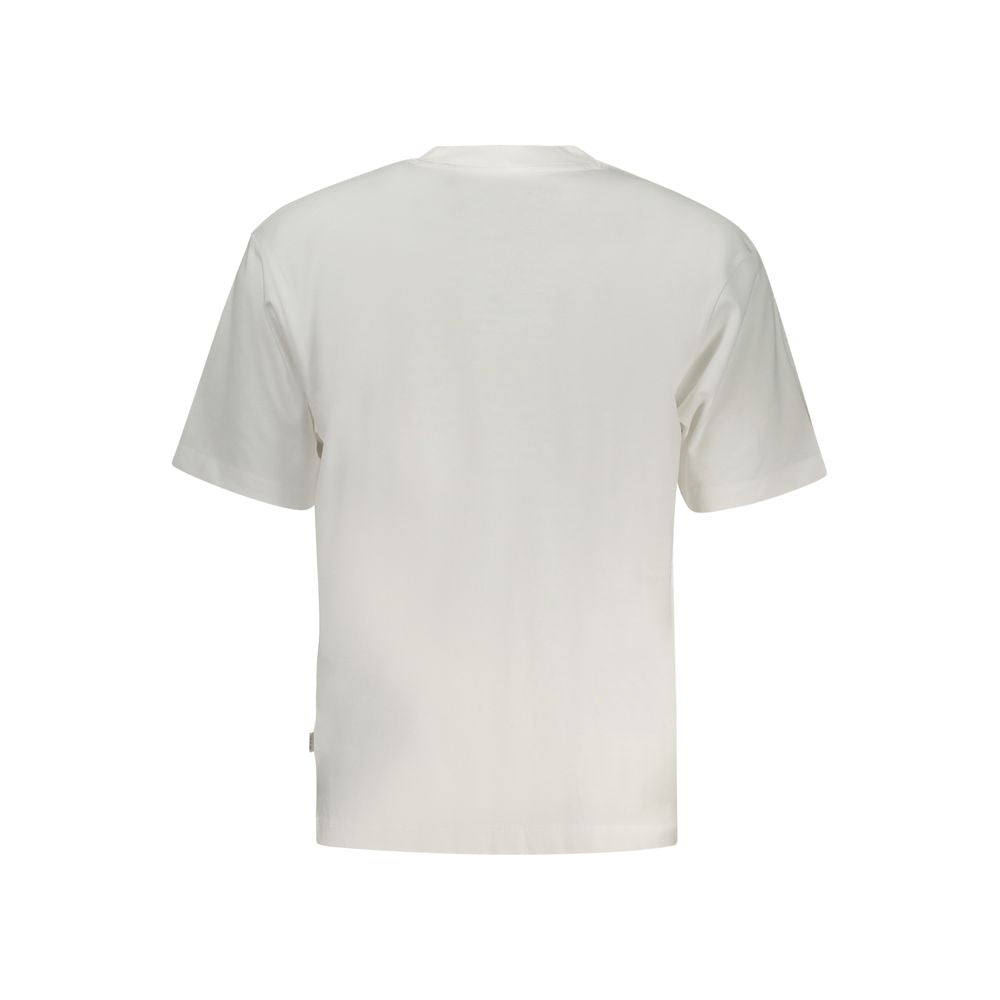 White Cotton Men T-Shirt