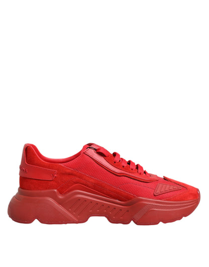 Red Leather Daymaster Low Top Sneakers Shoes