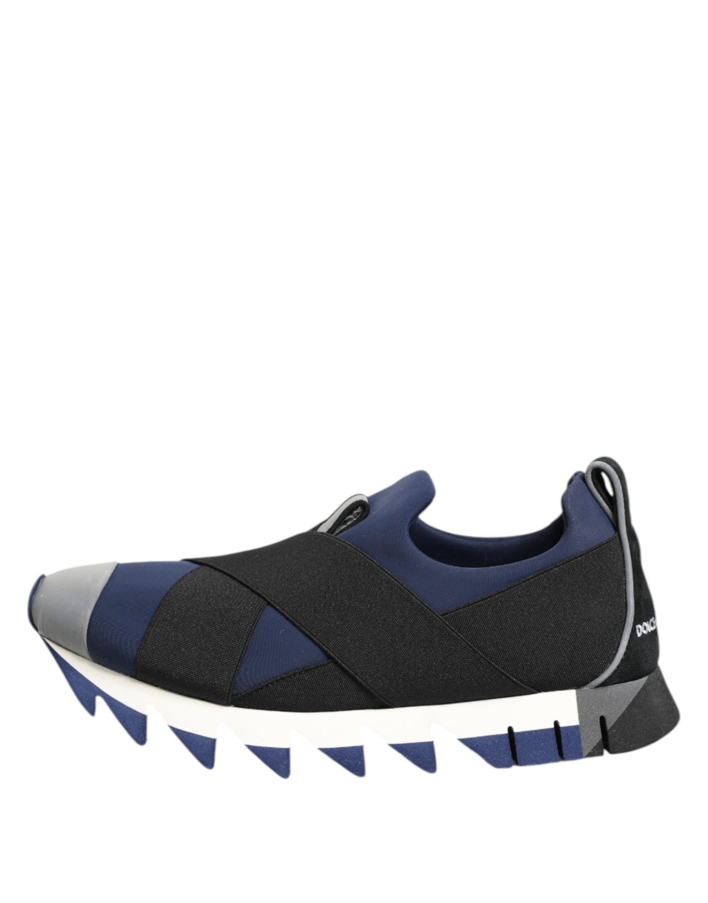 Blue Black Slip On Low Top Men Sneakers Shoes