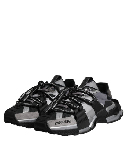 Multicolor Panelled Space Sneakers Shoes