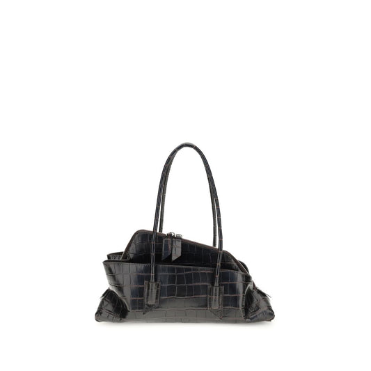 Black Calf Leather Bos Taurus Shoulder Bag
