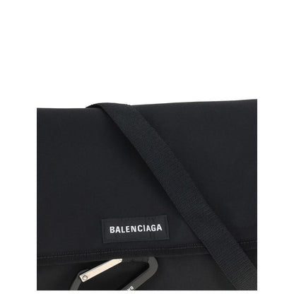 Black Polyamide Shoulder Bag