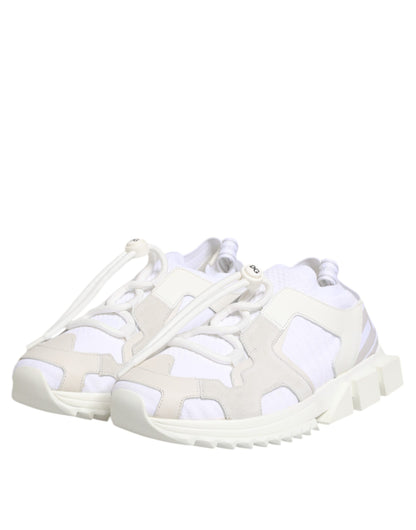 White Sorrento Low Top Lace Up Sneakers Shoes