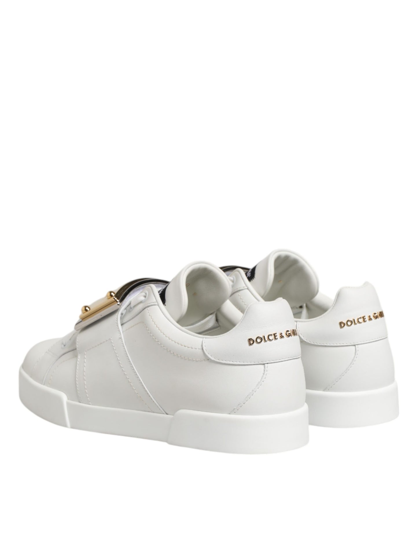 White Logo Plaque Low Top Men Sneakers Shoes