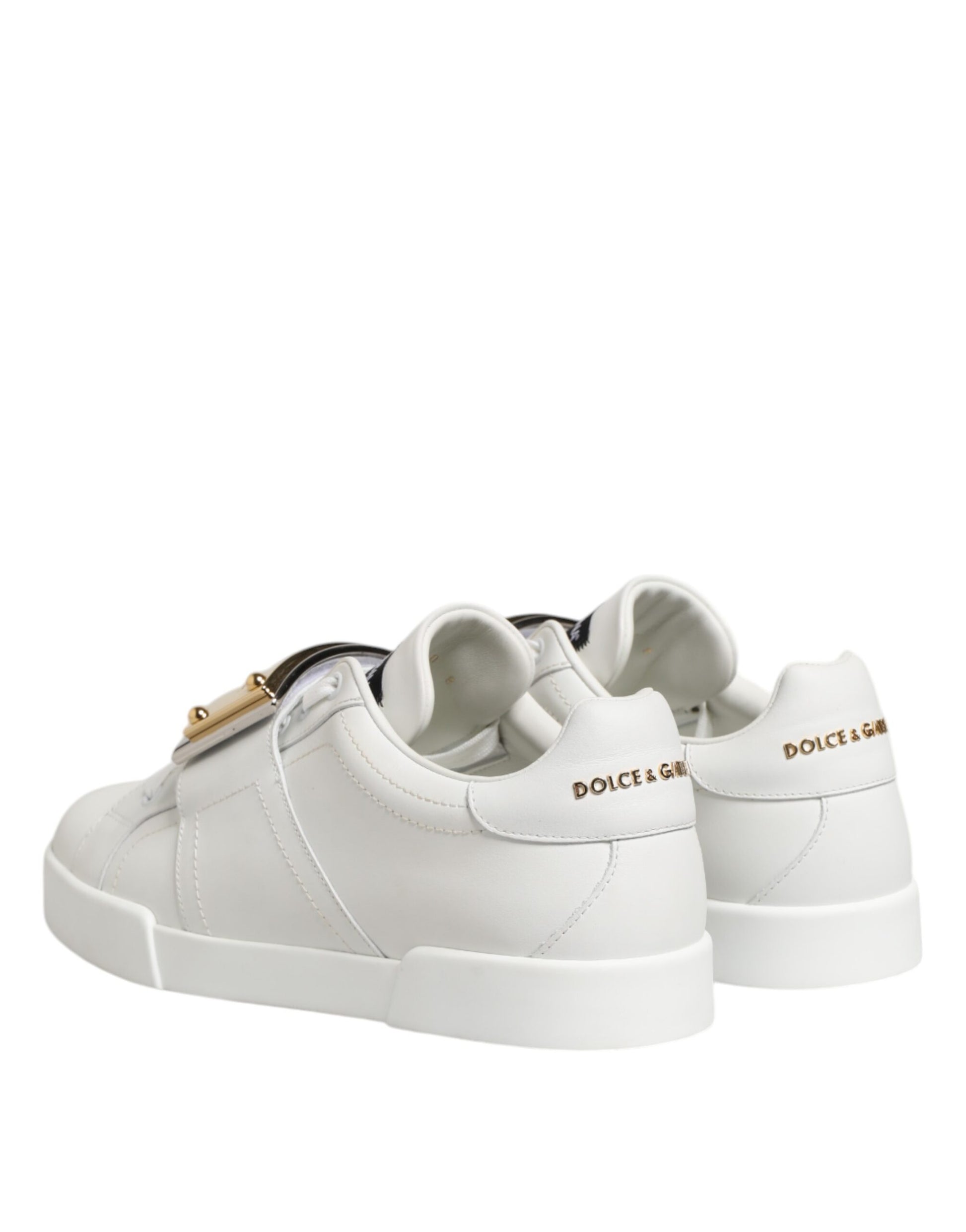 White Logo Plaque Low Top Men Sneakers Shoes