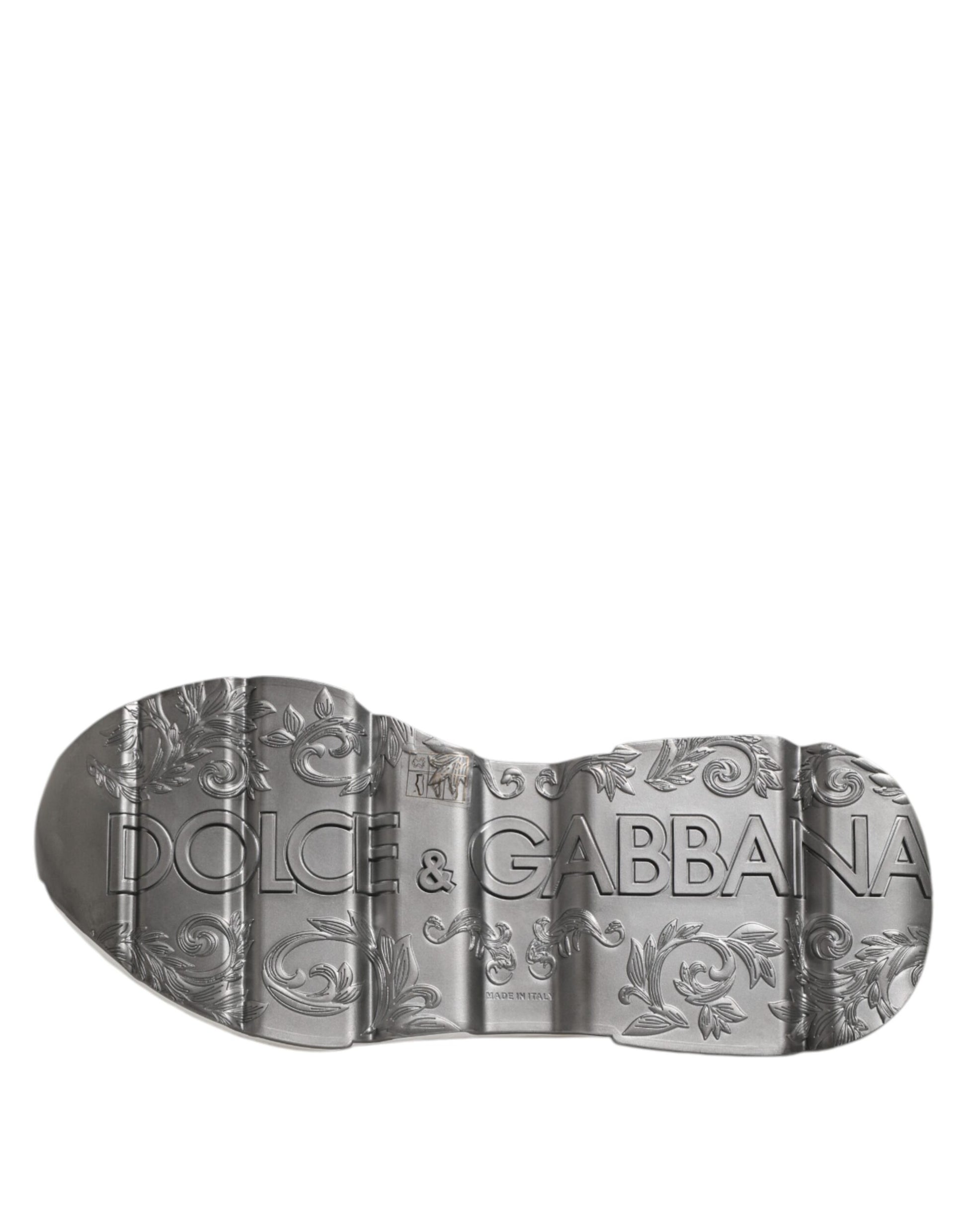 White Silver DAYMASTER Leather Sneakers Shoes