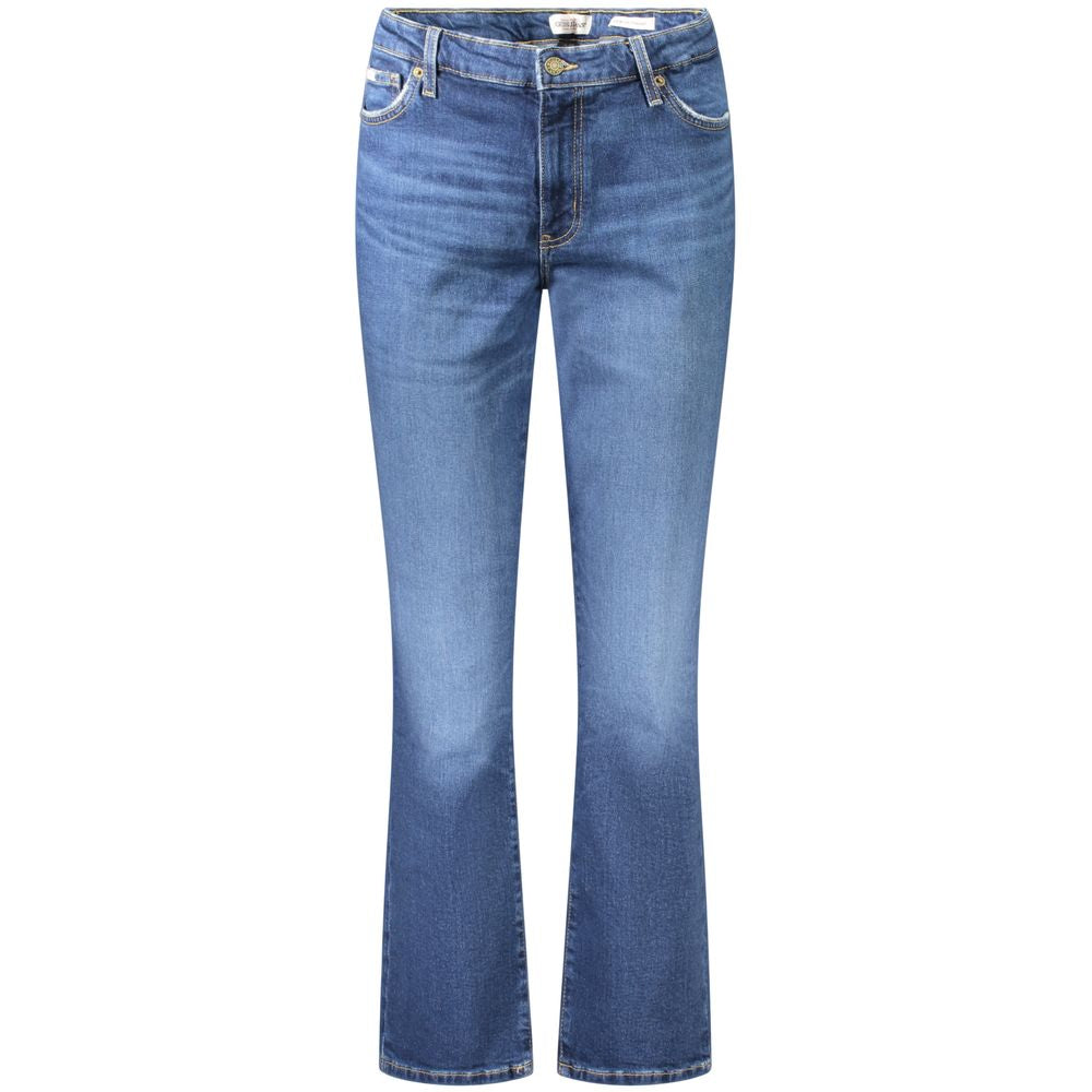 Blue Cotton Women's Straight Jean