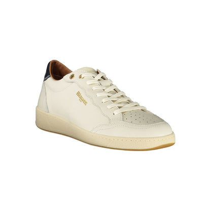 White Leather Men Sneaker