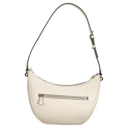 White Polyethylene Women Handbag