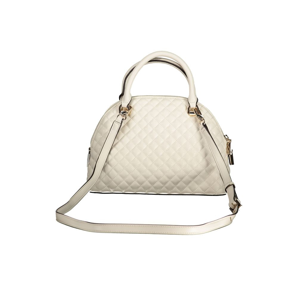 White Polyethylene Women Handbag