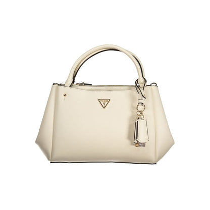 White Polyethylene Women Handbag