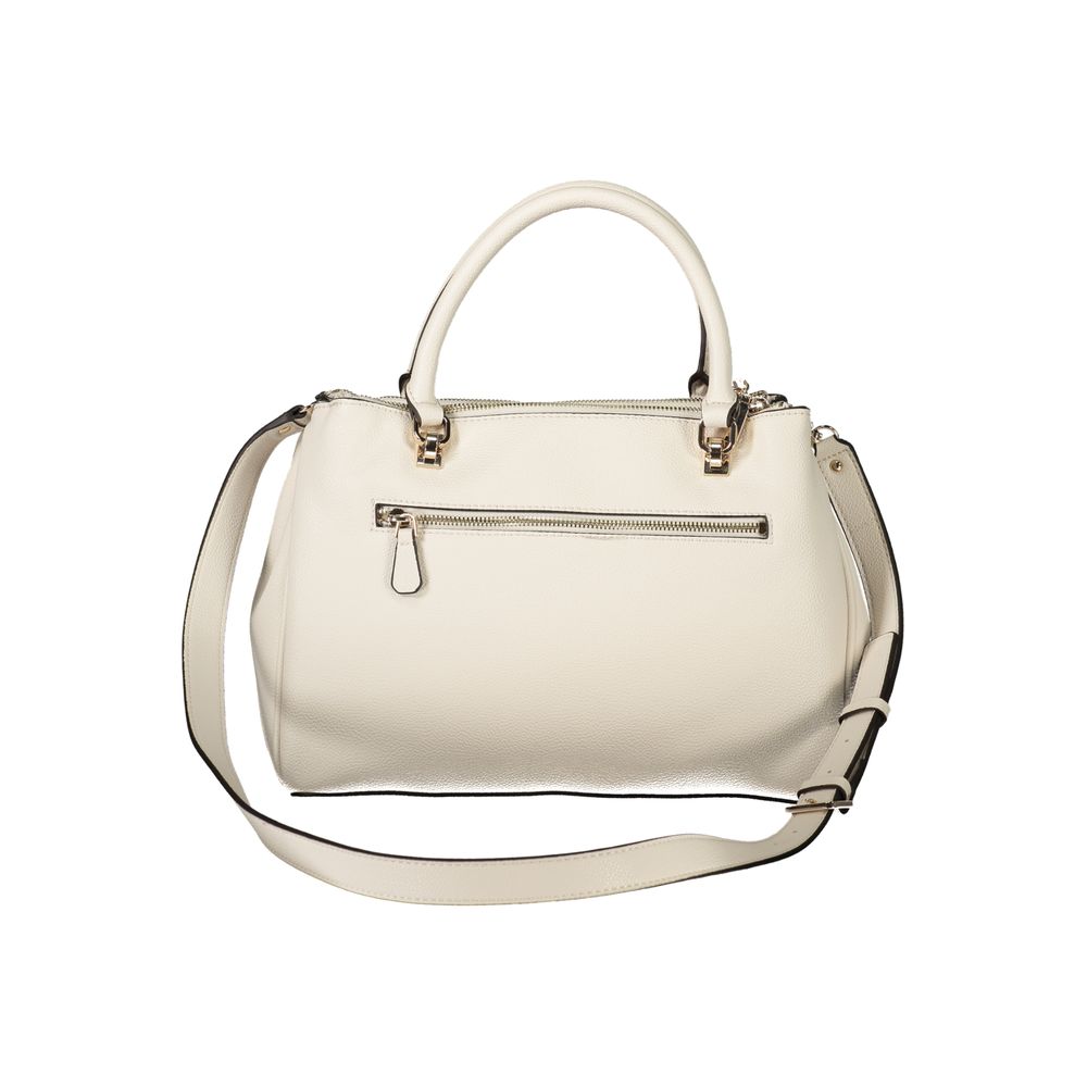 White Polyethylene Women Handbag