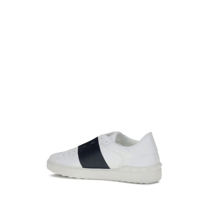 White Calf Leather Bos Taurus Low Top Sneakers