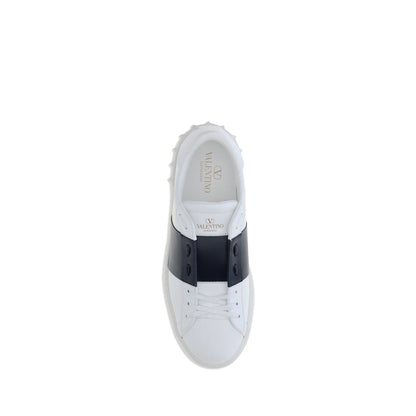White Calf Leather Bos Taurus Low Top Sneakers