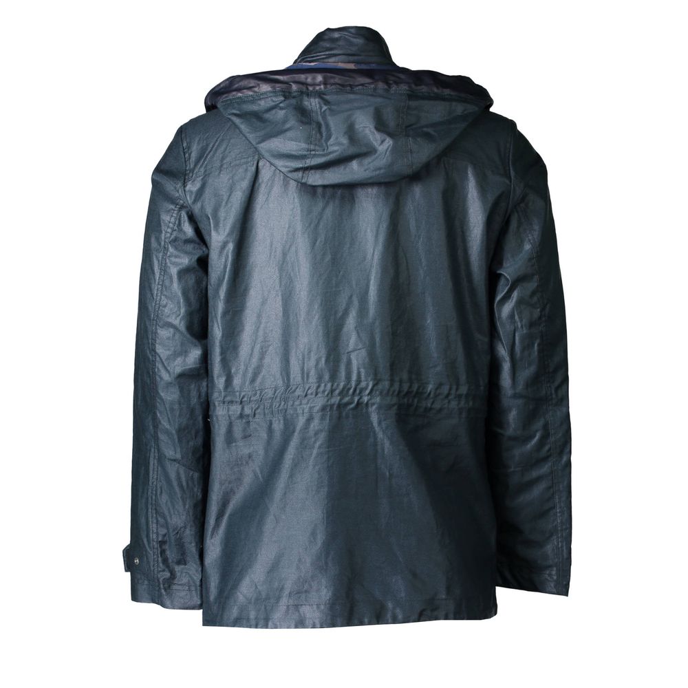 Green Polyester Men Jacket