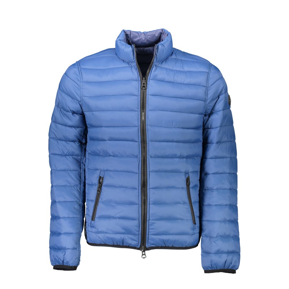 Blue Nylon Jackets & Coat