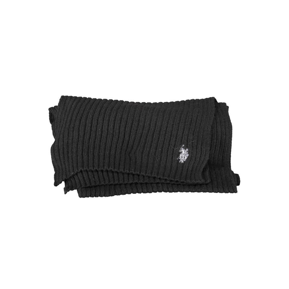 Black Wool Unisex Scarf