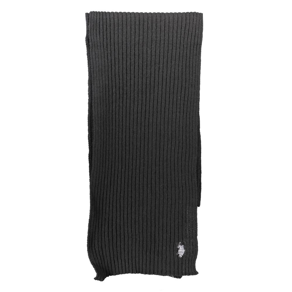 Black Wool Unisex Scarf