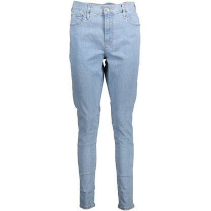 Blue Cotton Women Jeans