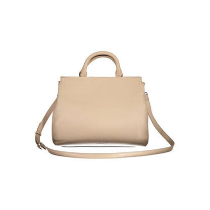 Beige Polyethylene Handbag