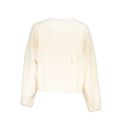 White Fabric Sweater