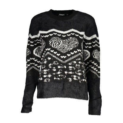 Black Polyester Sweater