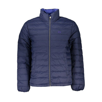 Blue Polyamide Jackets & Coat
