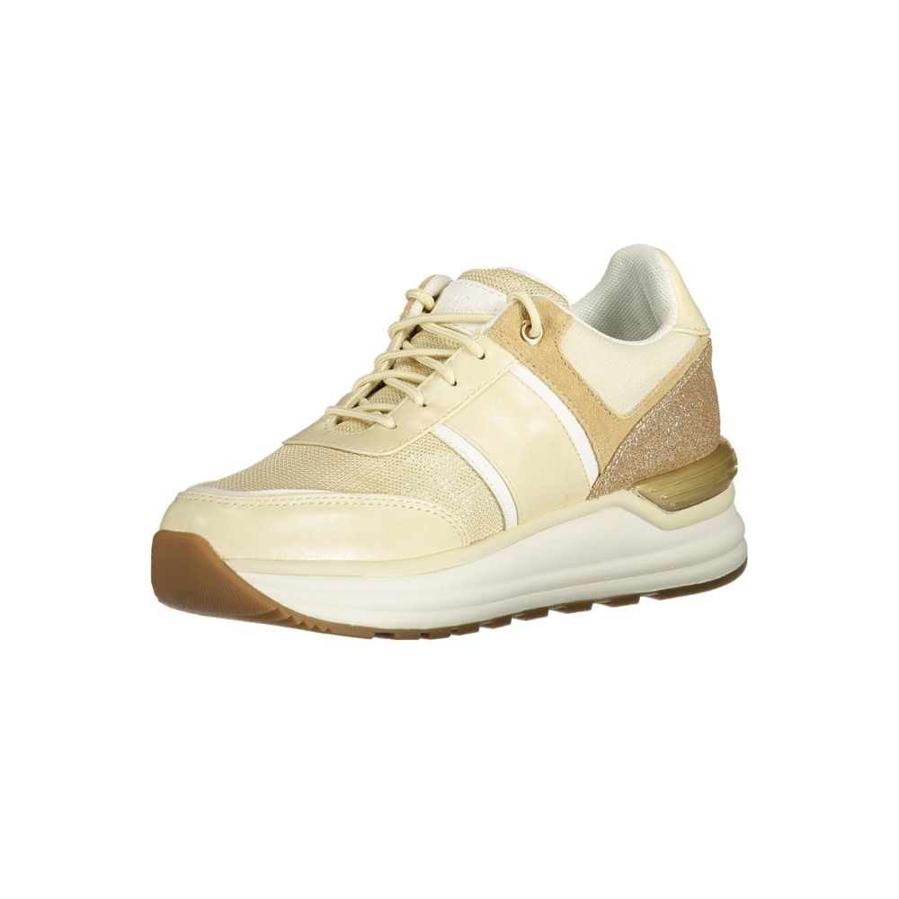 Beige Polyester Sneaker