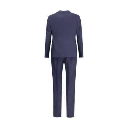 Blue Wool Two-Piece Suit