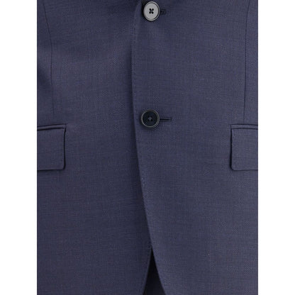 Blue Wool Two-Piece Suit