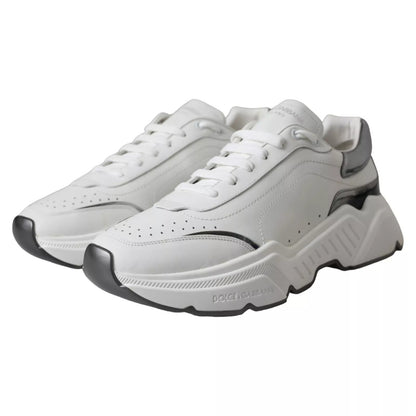 White Silver Leather Sport DAYMASTER Sneakers