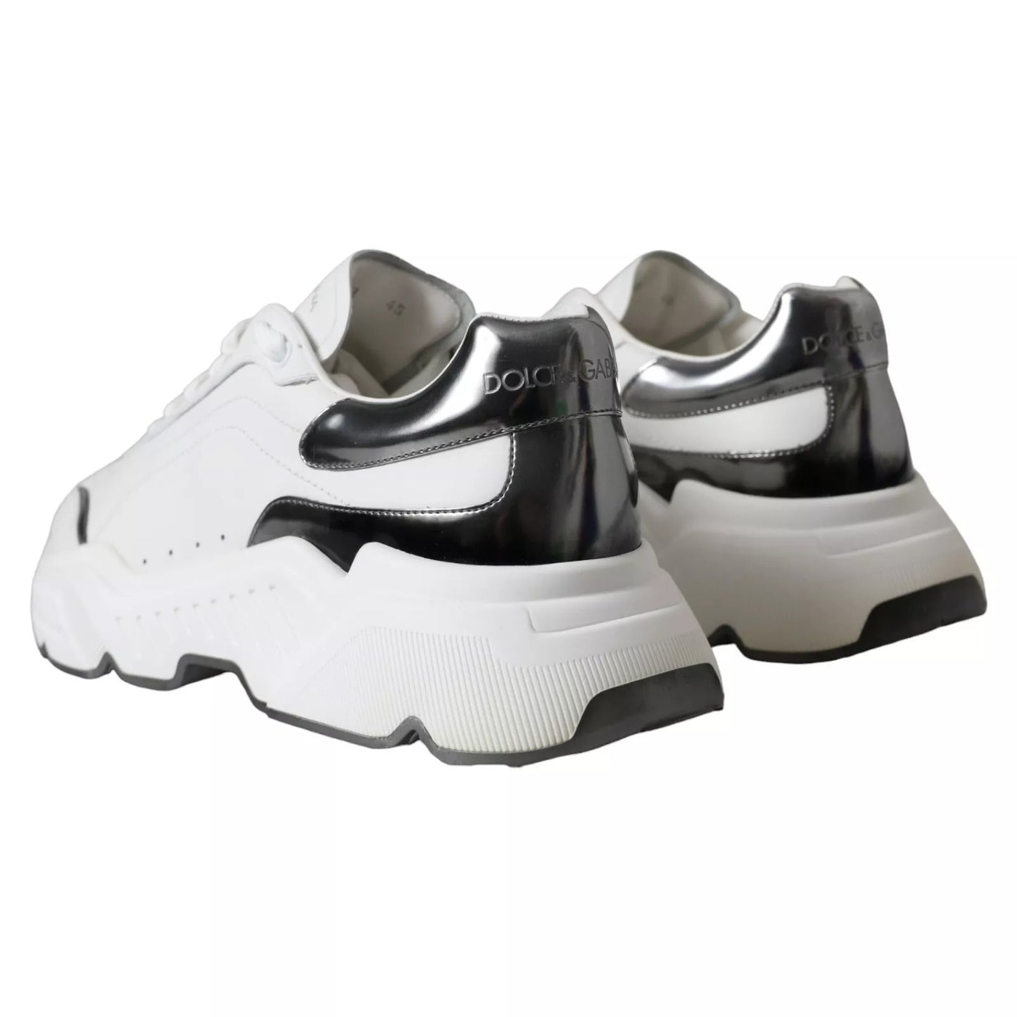 White Silver Leather Sport DAYMASTER Sneakers