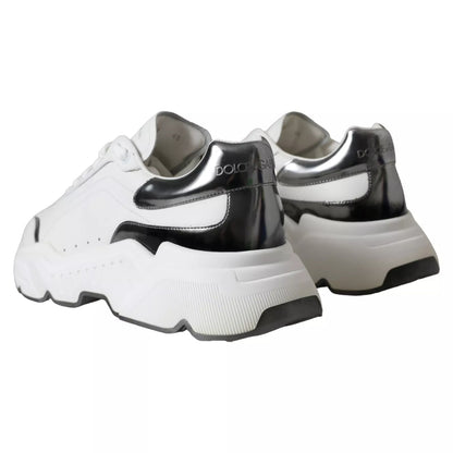White Silver Leather Sport DAYMASTER Sneakers