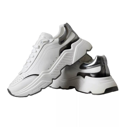 White Silver Leather Sport DAYMASTER Sneakers